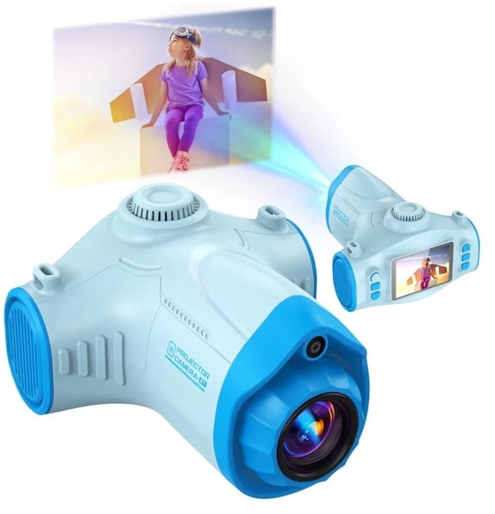 Kids 2-in-1 Camera Projector/Video Recorder/Music Player for Ages 3+ Kidcore